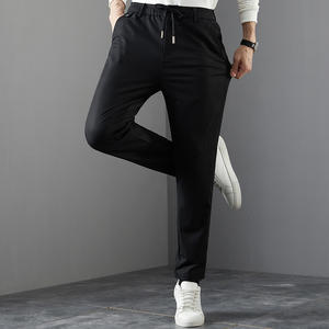 Pantalon de jogging décontracté sportif XL pour homme Pantalon de gym taille moyenne à séchage rapide de haute qualité avec ouverture à glissière et cordon de serrage plat - Product Image 4