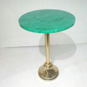 Superventas 2023 forma redonda única y diseño moderno mesa auxiliar de acero inoxidable y mesa central para sala de estar cama An - Product Image 6