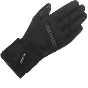 Gants de sport pour femme SR-3 Drystar en cuir noir/polyester pour la conduite urbaine et les 4 saisons, poignées pour la conduite quotidienne - Product Image 1