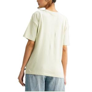 Camiseta informal de algodón 100% de alta calidad para mujer, manga corta con logotipo personalizado y estampado de bolsillo comprimido para verano - Product Image 2