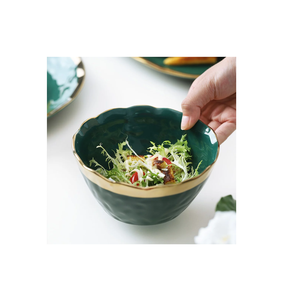 Bol à salade de légumes artisanaux naturels design sculpté ustensiles de cuisine et restaurants servant des Offre Spéciale de grande taille - Product Image 3