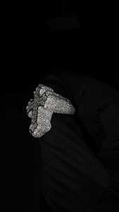 Anillo Cruzado con Incrustaciones de Diamantes Moissanite VVS en Plata de Ley 925, Anillo de Moda Hip Hop, Anillo Fino de Lujo Unisex - Product Image 4