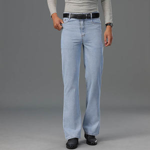 Puff Print adulte coton polaire hommes évasé pile pantalons et sweats à capuche ensembles/100% coton hommes respirant évasé survêtements - Product Image 3