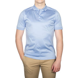 Camiseta de Golf Transpirable 100% Poliéster, Manga Corta, con Logotipo Personalizado, Impresión por Transferencia de Calor, Algodón, para Hombre, OEM - Product Image 2