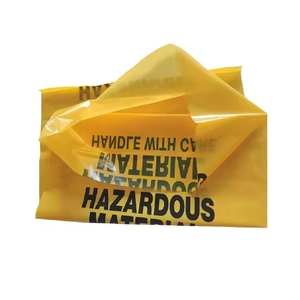 Sac en plastique LDPE à soufflets latéraux avec fermeture éclair pour l'extraction d'échantillons liquides, fabriqué au Vietnam, usage médical, jetable, pour déchets biologiques dangereux - Product Image 2