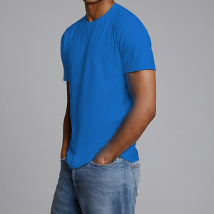 100% coton hommes grande taille T-Shirts Logo personnalisé surdimensionné avec lettre motif quantité en vrac T-Shirt pour hommes - Product Image 6