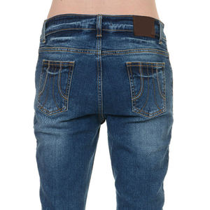 Jeans droits amples pour hommes, style streetwear, OEM, haute qualité, respirants, motif personnalisé, denim délavé, couleur unie, collection automne - Product Image 6
