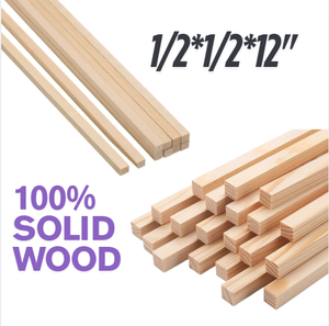 Varillas de Madera Maciza Sin Terminar, Cuadradas, para Piezas de Muebles, Manualidades y Exportación al por Mayor - Product Image 3