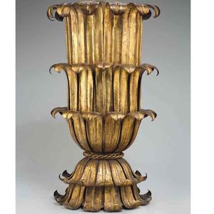 Vase à fleurs moderne en métal pour la décoration de la maison |   Vase décoratif en laiton design pour les intérieurs d'hôtels - Product Image 2