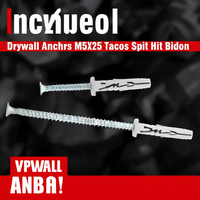 Anclajes para paneles de yeso M5X25 Tacos Spit Hit Bidon
