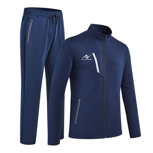 Chándal Deportivo Formal Transpirable para Hombre, con Cremallera Completa, Manga Larga, Ajuste Holgado, Satinado, para Invierno, Personalizable - Product Image 1