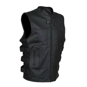 Mono Riders Men's Vintage Biker Waistcoat Spandex/Nylon Casual Streetwear Winter Vest O-Neck Zipper Pockets Waterproof Plus Size - Product Image 3