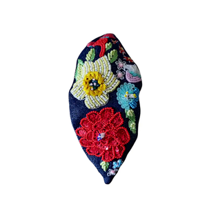 Bandeaux perlés, accessoires pour cheveux, bandeaux, bandeaux de broderie, bandeaux noeud, bandeau noeud orné, bandeaux Boho - Product Image 1