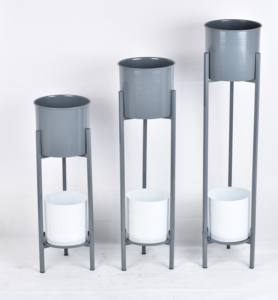 Hammered <b>Gold</b> Finished Iron Farmhouse Style <b>Planters</b> Lightweight Eco-Friendly Indoor/Outdoor Use Customizable Size Design Trendy - Product Image 2