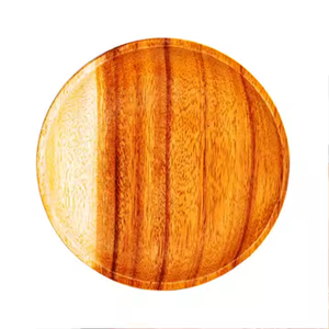 Ensemble d'assiettes en bois exotique Assiettes en bois d'acajou luxueuses par tradebit - Product Image 5