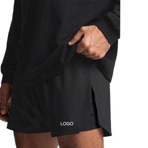 Short de basket-ball en polyester respirant de haute qualité pour hommes, avec logo personnalisé, décontracté et motif uni - Product Image 2