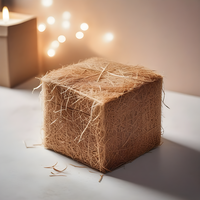 Fibres de coco brunes dorées de Java centrale, Indonésie, 12-20 cm, décoration naturelle pour la maison en vrac, Bonafidas BAS001, sacs de 25 kg
