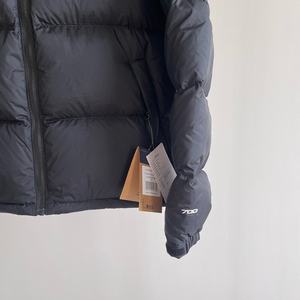 Veste matelassée écologique en polyester/nylon épais pour homme, tendance, col montant, respirante, logo frontal, hiver 2025 - Product Image 6