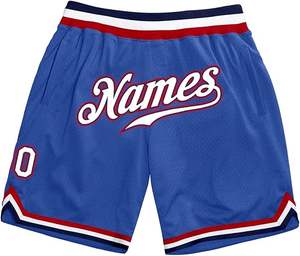 Nuevo diseño de fabricante personalizado Unisex bordado poliéster transpirable baloncesto parche cordón Streetwear pantalones cortos - Product Image 6