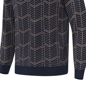 Wholesale 100% Cotton <b>Men's</b> Solid Mock Neck Sweater Customizable Winter Outfit Anti-Wrinkle Breathable Anti-Shrink Vintage Front - Product Image 3