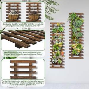 2 Maceteros de Pared de Madera para Acción de Gracias - 11.4"W X 35.43"H, Ecológicos y Ligeros, para Plantas de Exterior - Product Image 5