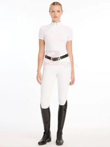 Premium women riding top wholesale quick dry high elasticity material ergonomic shaping comfortable fit <b>equestrian</b> performance - Product Image 6