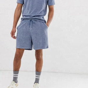 Conjunto de pantalones cortos lavados con ácido Unisex para hombre, nueva moda 100% algodón, ropa de calle, camisetas transpirables informales, función antiarrugas - Product Image 4