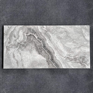 Carreaux de sol en porcelaine vitrifiée au design moderne poli gris 600x1200mm pour le mur intérieur des villas Fonctionnalité brique réfractaire - Product Image 4