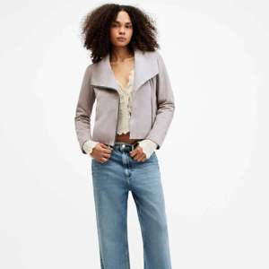 Fashion <b>Women</b> <b>Suede</b> Leather <b>Jacket</b> Asymmetrical Zipper Slim Fit Moto Biker Coat Soft Elegant Female Spring Autumn Outerwear - Product Image 4
