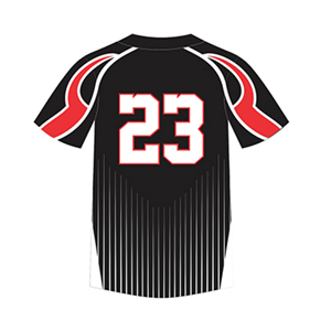 Maillot de baseball à col en V respirant, faible MOQ, personnalisable avec le logo, le nom et le numéro de votre équipe, deux boutons, techniques d'impression - Product Image 3