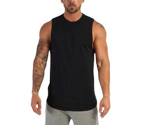 Débardeur de sport pour homme de haute qualité, coupe musclée, en coton respirant, idéal pour la gym et la course à pied. - Product Image 2