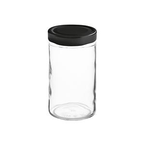 High-Rimmed Glass <b>Jar</b> 720ml with Black Cap 82mm 6-Pack Storage Bottles - Product Image 1