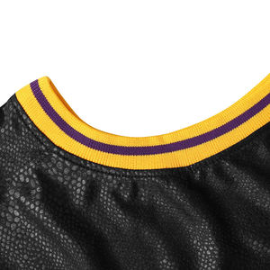 Camiseta de Baloncesto para Hombre al por Mayor, Impresión Digital Personalizada con Logotipos de Equipos, Secado Rápido, Absorbe la Humedad, Transpirable, de Poliéster Elástico - Product Image 5