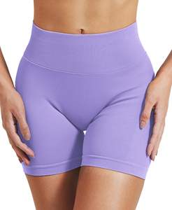 Vêtements de sport réversibles solides pour femmes, shorts de fitness, pantalons respirants à taille haute et à séchage rapide. - Product Image 6