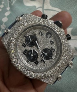 Montre en diamant moissanite glacée en gros, prix direct d'usine, style hip-hop, montre de fiançailles - Product Image 5