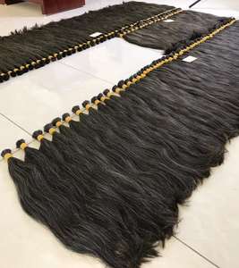 ผมมนุษย์ผสมแบบมีผมแท้แบบเรมี่บริสุทธิ์สำหรับ100% ฟอกสีผมจริงจากโรงงาน - Product Image 2