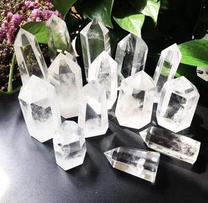 Hot Sale Natural Clear Quartz Healing Crystal <b>Tower</b> Color <b>Play</b> 0-2 Inch Mind Clarity Stress Relief Energy Alignment Available - Product Image 1