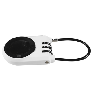 Candado de Cable para AirTag con Combinación de ABS Resistente, Color Blanco, Compacto para Viajes - Product Image 1