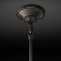 Élégant lustre et suspension en verre K9 avec cordon, design chic, lumière blanc chaud 2700K à intensité variable, construction en métal et calcite