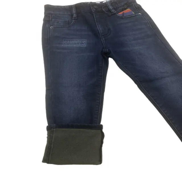 Schwergewicht blaues Gesicht brauner Rücken 58/59 Zoll künstlicher gestrickter Denim-Band mit MODAL 12,8 Unzen A/W hohe Dehnung Spandex-Band für Jeans