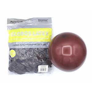 Decotex Latex <b>Balloons</b> 12cm <b>Brown</b> Party Decoration - Product Image 1