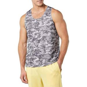 เสื้อกล้ามผ้าฝ้ายระบายอากาศได้ดีสำหรับผู้ชายไซส์ใหญ่พิเศษพิมพ์ลายพราง - Product Image 5