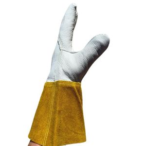 Gants de maroquinier en cuir à prix d'usine |   Gants de soudage de sécurité |   Gants de travail respirants et résistants pour hommes |   Fonction d'écran tactile - Product Image 2
