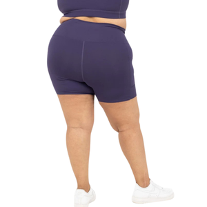 Shorts de yoga grande taille avec poches, taille haute, tissu extensible, soutien, vêtements de sport actifs, shorts d'entraînement de gym pour femmes - Product Image 6