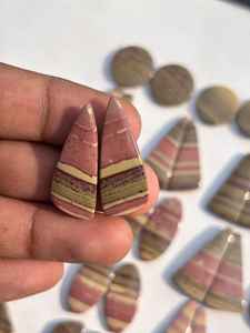 Lote de cabujón de pares de piedras preciosas combinadas de jaspe Imperial al por mayor para joyería - Product Image 6