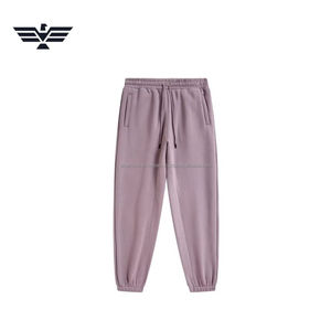 Pantalones de chándal informales de invierno de primera calidad para mujer, pantalones elásticos planos para correr, ropa de calle ligera de Color sólido suelto medio, pantalones diarios - Product Image 3