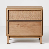 Meuble de cuisine pliable moderne de luxe en bois de manguier massif, fait main, écologique, avec deux tiroirs, taille et couleur personnalisables, résistant à l'eau