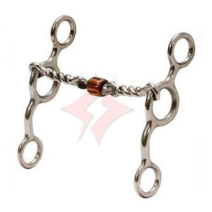 FLASH GEAR mèches de cheval pleine joue arc-en-ciel losange Snaffle acier inoxydable Eggbutt bride Bit culotte équitation formation - Product Image 1