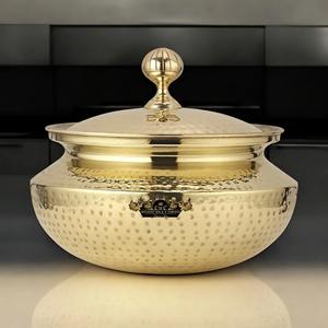 Top Quality Brass Hot <b>Pots</b> Set German Decor & Floral Handles Cook Wares Sets Kitchen Non Stick <b>Pots</b> Hammered <b>Cooking</b> <b>Pot</b> - Product Image 3