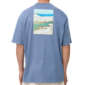 Camiseta pesada de gran tamaño para hombre con logotipo personalizado hecho en Pakistán hombro caído estilo cuadrado cuello extendido tejido de punto de secado rápido - Product Image 6